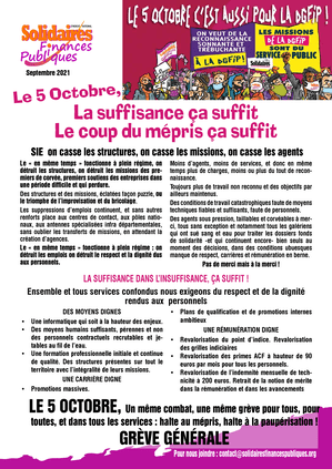 Tract : SIE  on casse les structures, on casse les missions, on casse les agents
