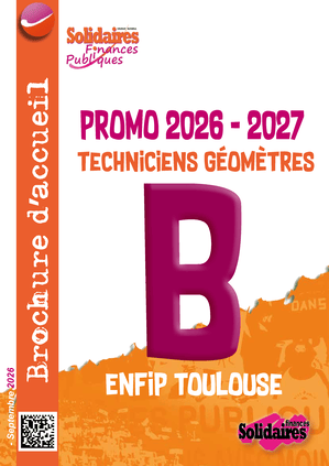 Brochure d'accueil technicien géomètre Brochure d'accueil technicien géomètre