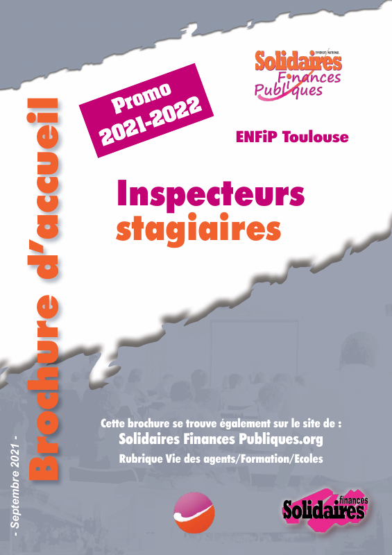 Brochure d'accueil Inspecteur Analyste PSE cadastre