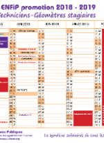 Calendrier ENFIP Tech géometre 2018-2019