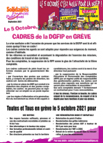 5 octobre 2021 : Cadres de la DGFIP en grève