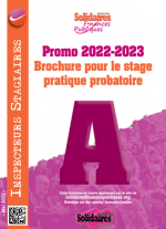 ENFiP cadres A - Promo 2022-2023 Brochure pour le stage pratique probatoire  