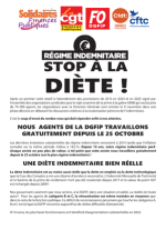 Tract intersyndical - Régime indemnitaire : stop à la diète !