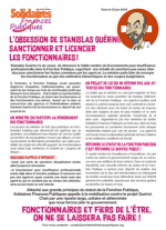 L'obsession de Stanislas Guérini: sanctionner et licencier les fonctionnaires !