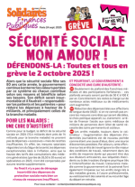 Sécurité sociale mon amour !  Défendons-la : Toutes et tous en grève  le 2 octobre 2025 ! 