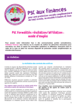 PSC formalités résiliation/affiliation : mode d’emploi en 4 pages