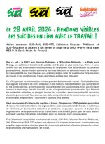 Le 28 avril 2026 : Rendons visibles les suicides en lien avec le travail !