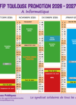 Calendrier ENFiP Toulouse A Informatique Promotion 2026 - 2027