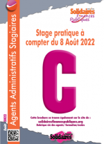  Brochure Agents Administratifs stagiaires - Stage pratique  à compter du 8  Août  2022