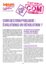 4 pages COM Gestion Publique : Évolutions ou révolution?