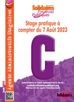 Agent C administratif - Brochure stage pratique à compter du 7 aout 2023