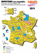  Carte des mutations - Coupures -  Inspecteurs avant CAP 2019