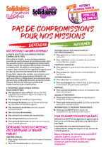 Tract #3 : Pas de compromissions pour nos missions