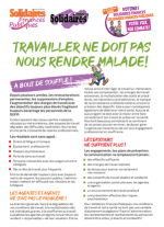 Tract #2 : Travailler ne doit pas nous rendre Malade