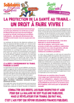 La protection de la santé au travail : un droit à faire vivre !
